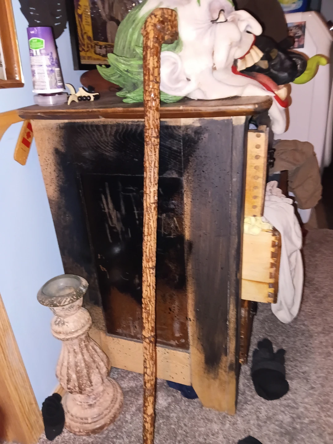 Unique Rustic Wooden Walking Cane - photo 2