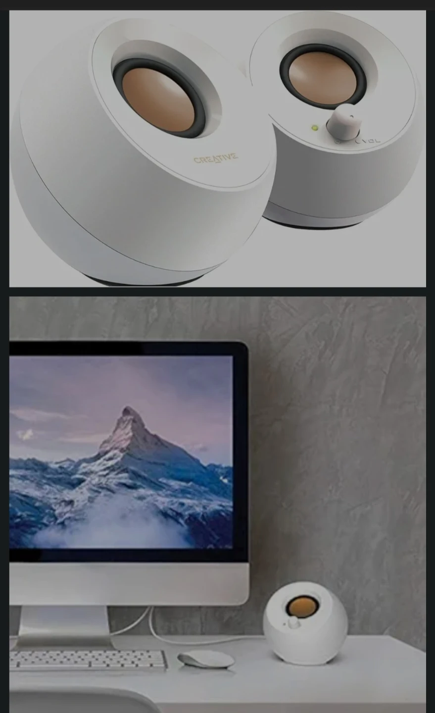 Creative Pebble 2.0 Speakers - White - photo 3