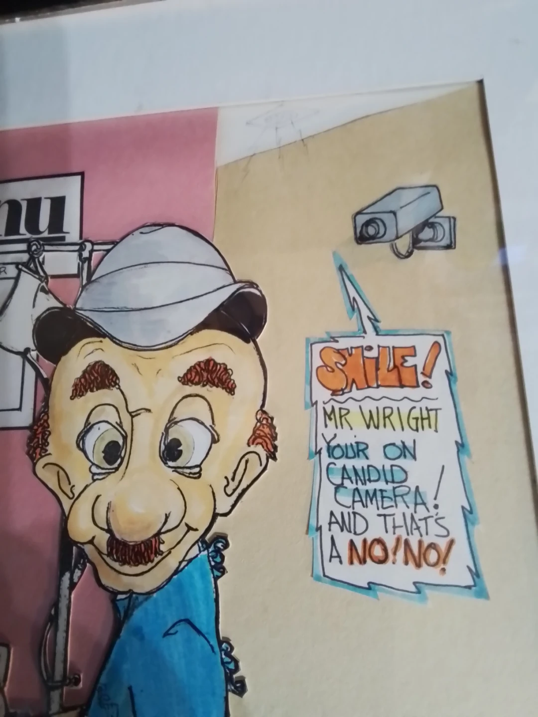 Vintage Cartoon Sketcher Artist Signed Walt Wright 17" x 13" - photo 5