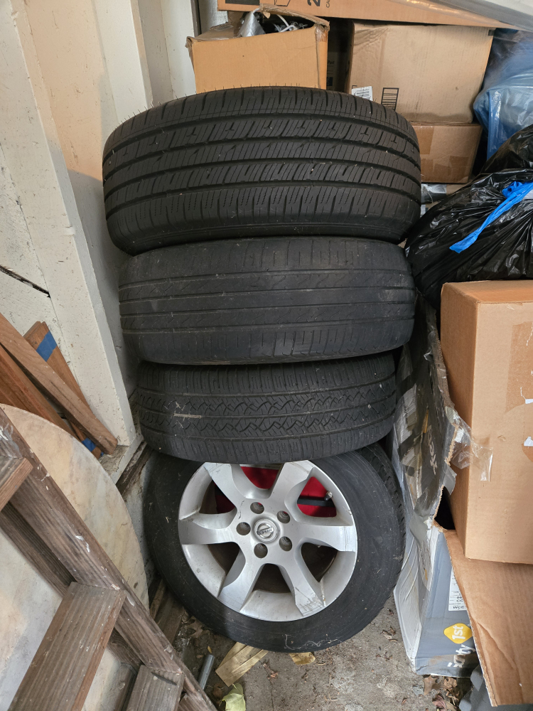 Nissan Alloy Wheel and Tires (Set of 4)