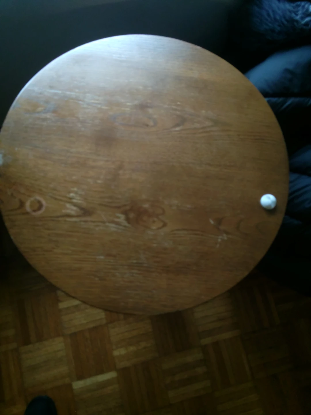 Wooden Round Accent Table - photo 2