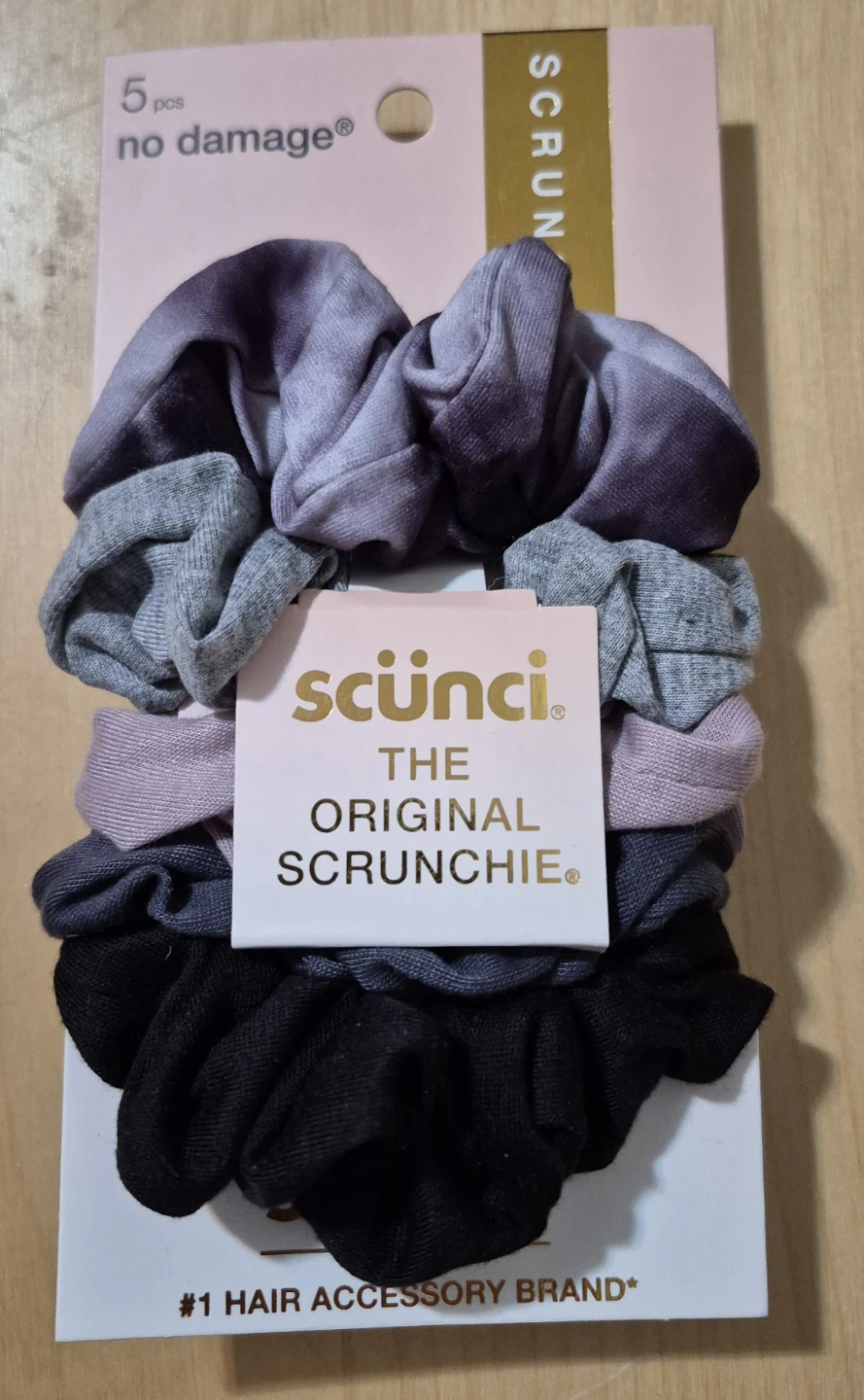 BN)Scunci 5-Piece No Damage Scrunchie Set