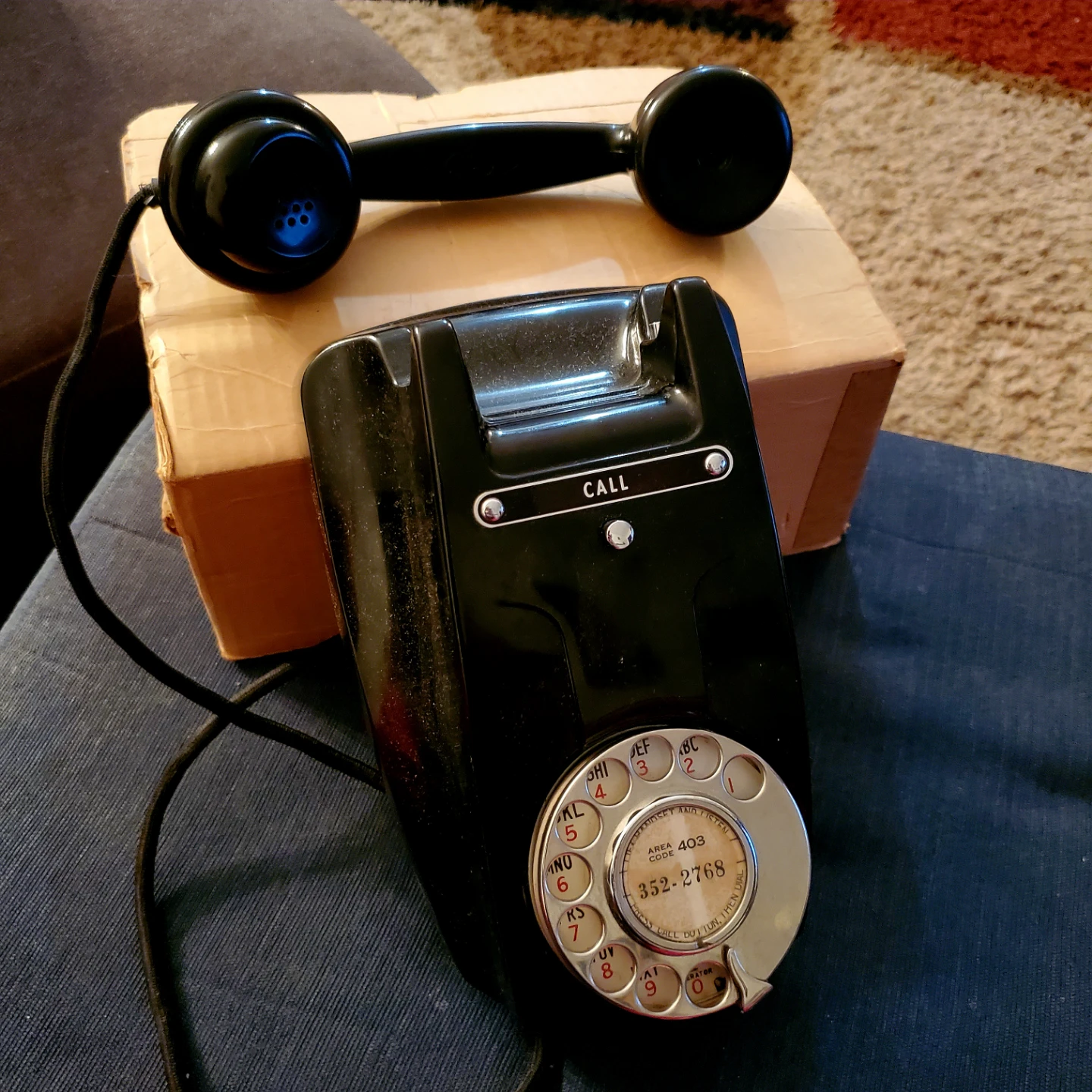 Rare Vintage 1950's Beetson Notts ETL Rotary Dial Telephone - photo 2