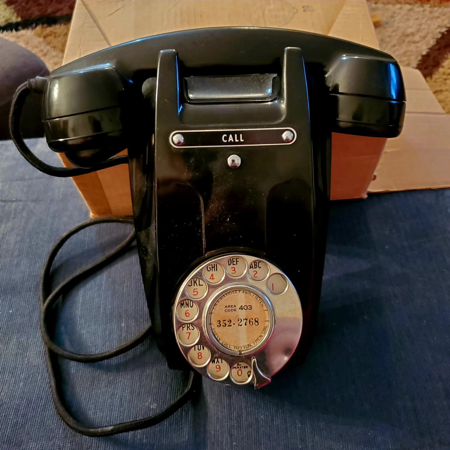 Rare Vintage 1950's Beetson Notts ETL Rotary Dial Telephone - photo 3