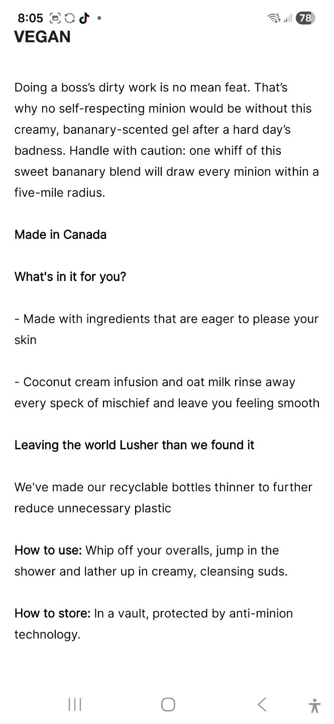 Lush BANANAAA Shower Cream 100ml - photo 2