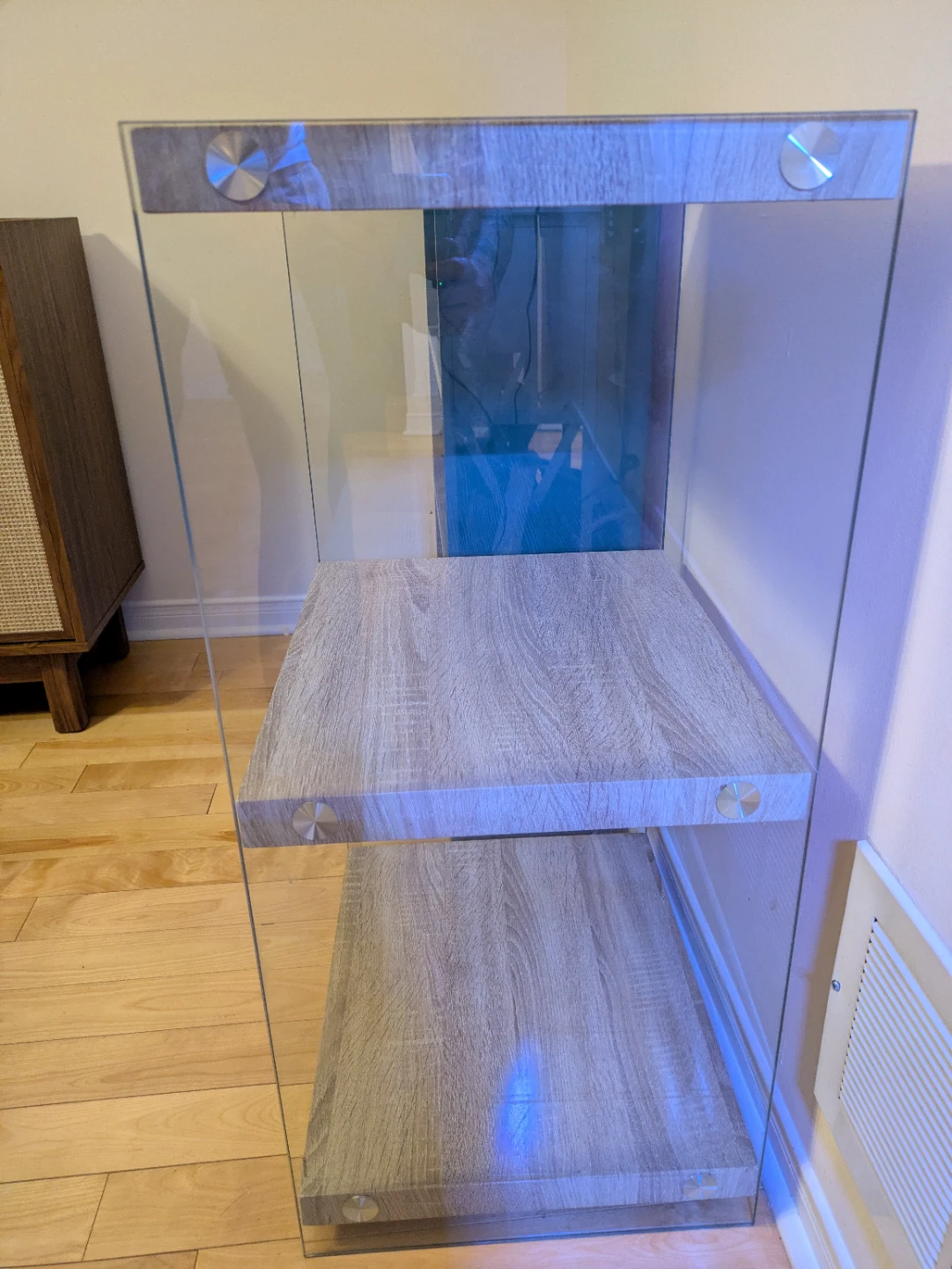 Glass and Wood Shelf Unit - photo 2