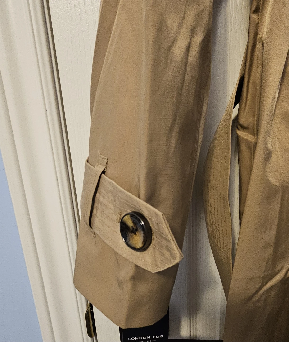 London Fog Classic Tan Trench Coat With Hoodie XL - photo 3