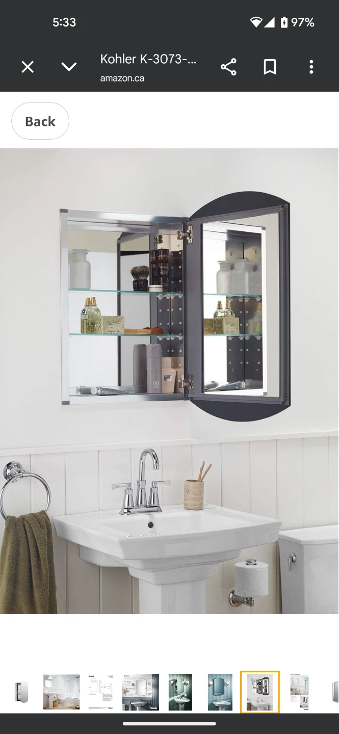 Kohler Archer Glass Medicine Cabinet - photo 5