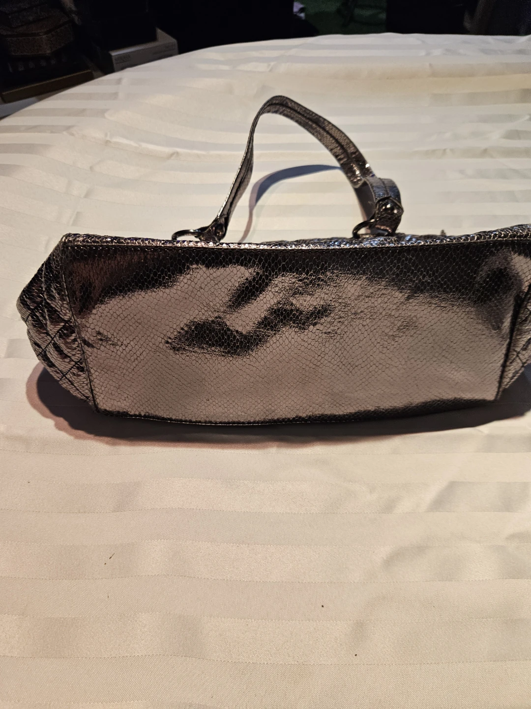 Nine West Quilted Metallic Handbag - photo 3