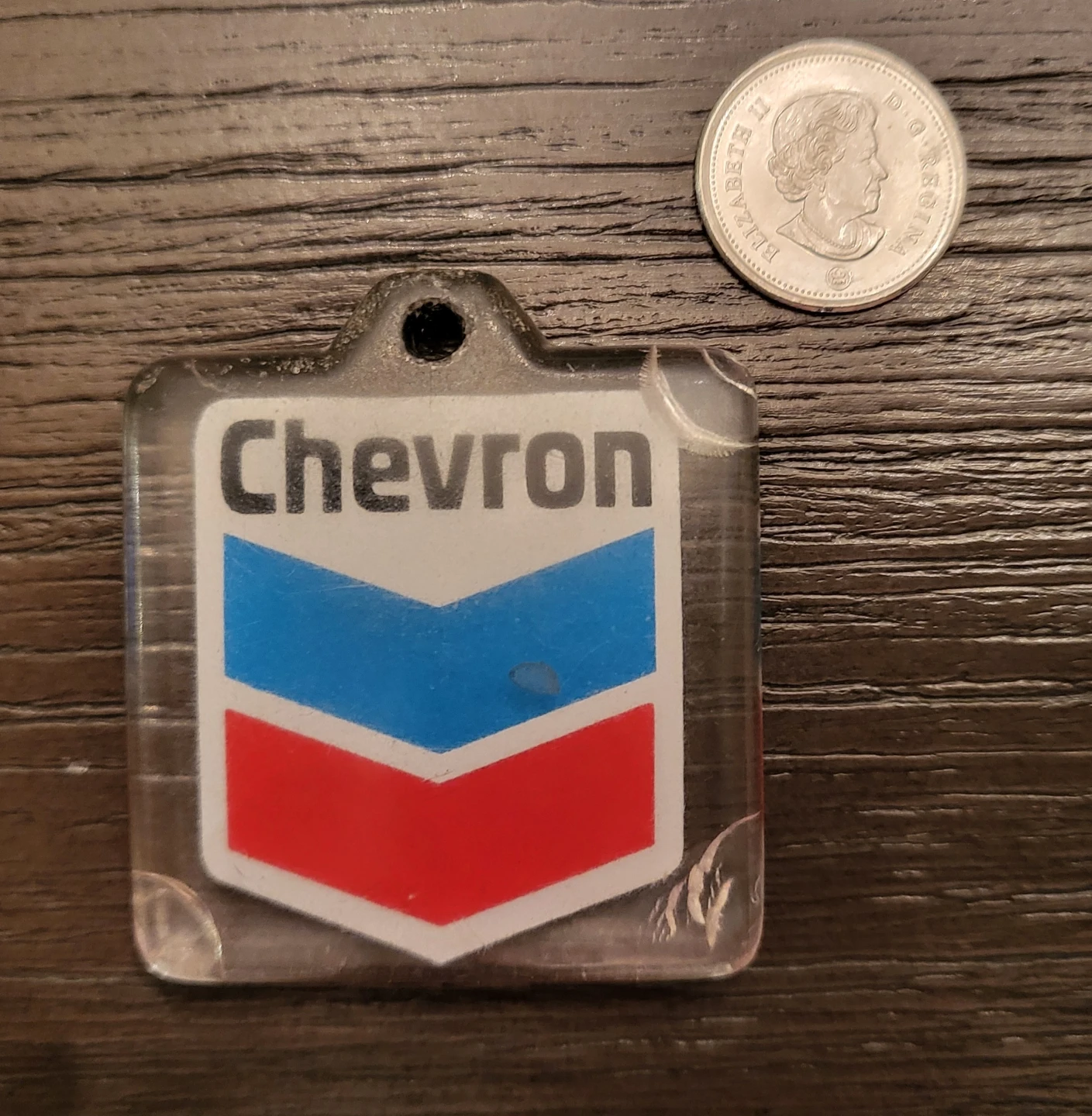 Vintage Chevron Keychain