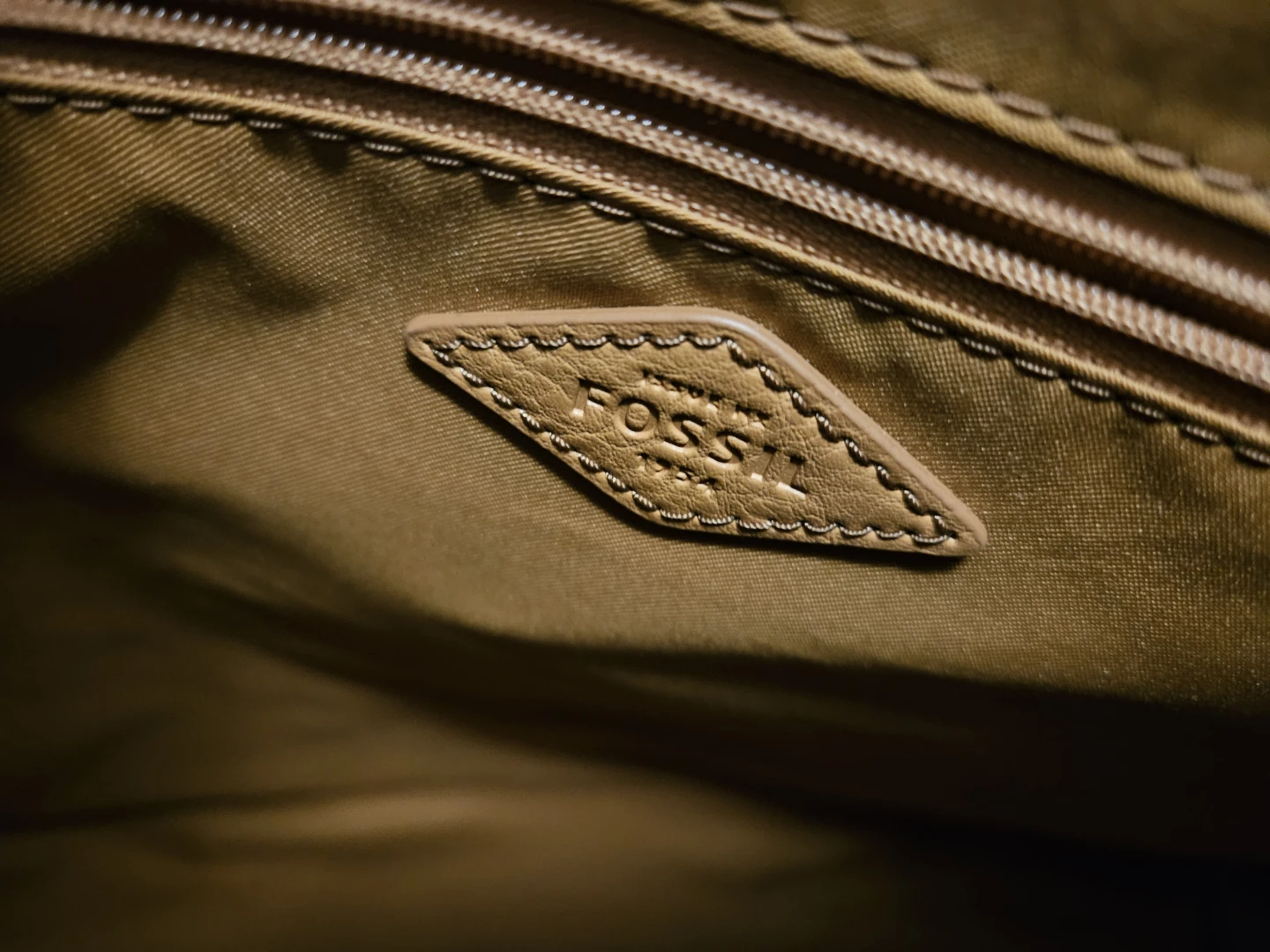 Fossil Woven Leather Tote Bag - photo 3