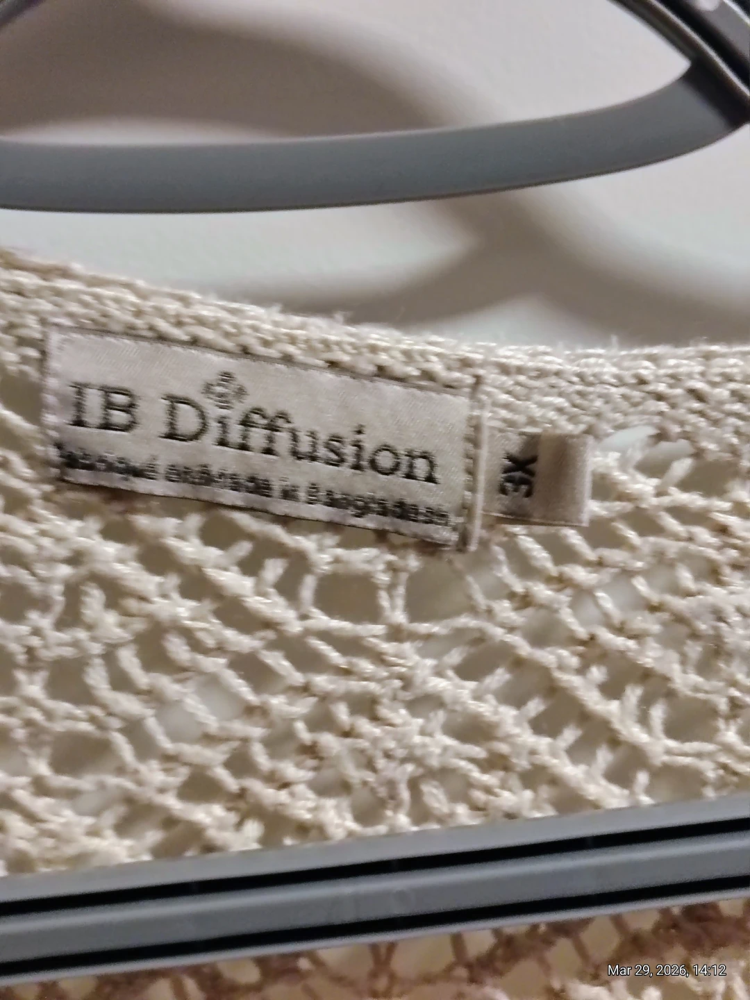 IB Diffusion Cream Knit Cardigan 3X