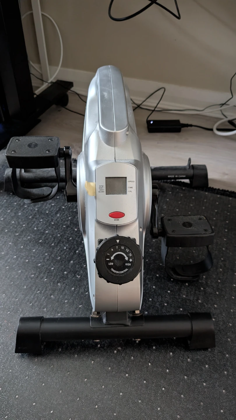 Compact Pedal Exerciser with Tension Control