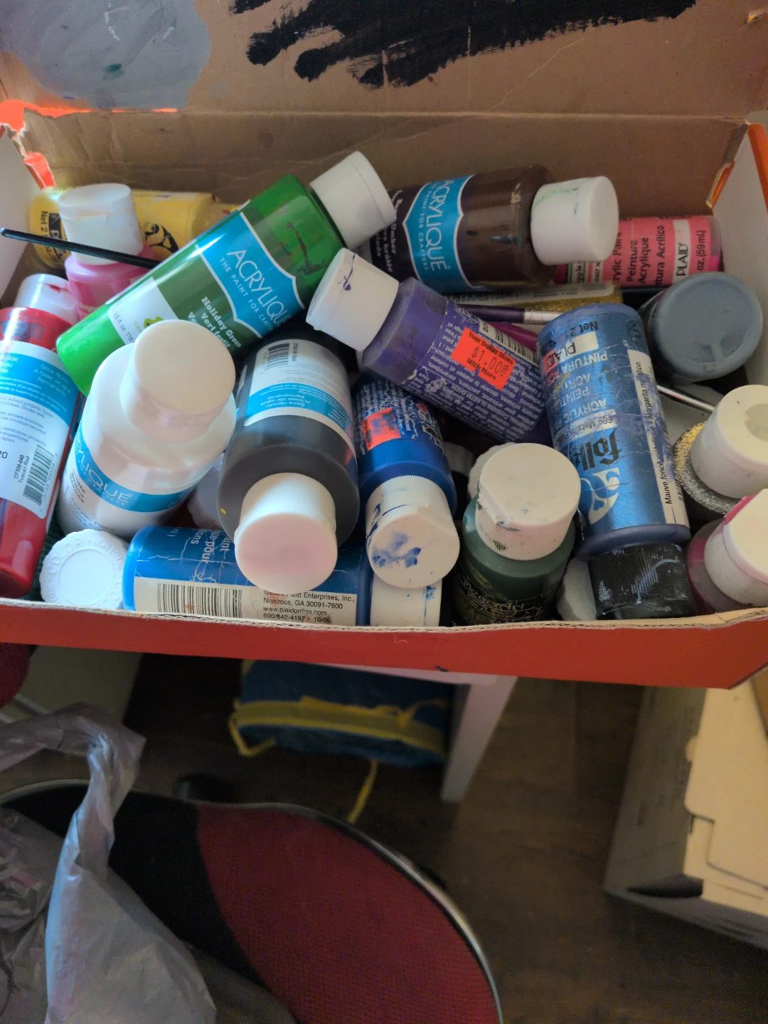 Assorted Acrylic Paints