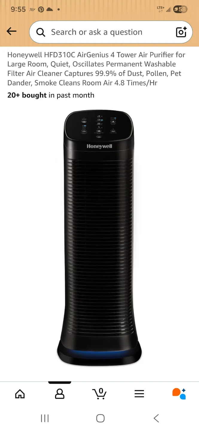 Honeywell HFD310C AirGenius 4 Tower Air Purifier