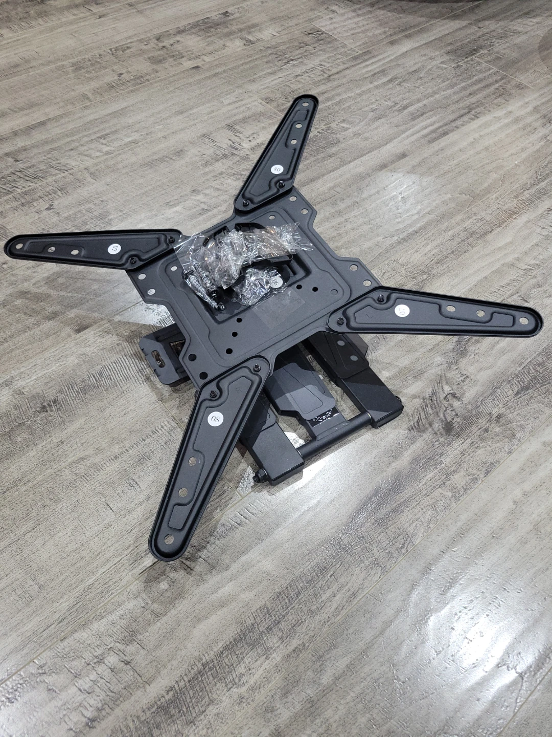 Black Full Motion TV Wall Mount Bracket - photo 2