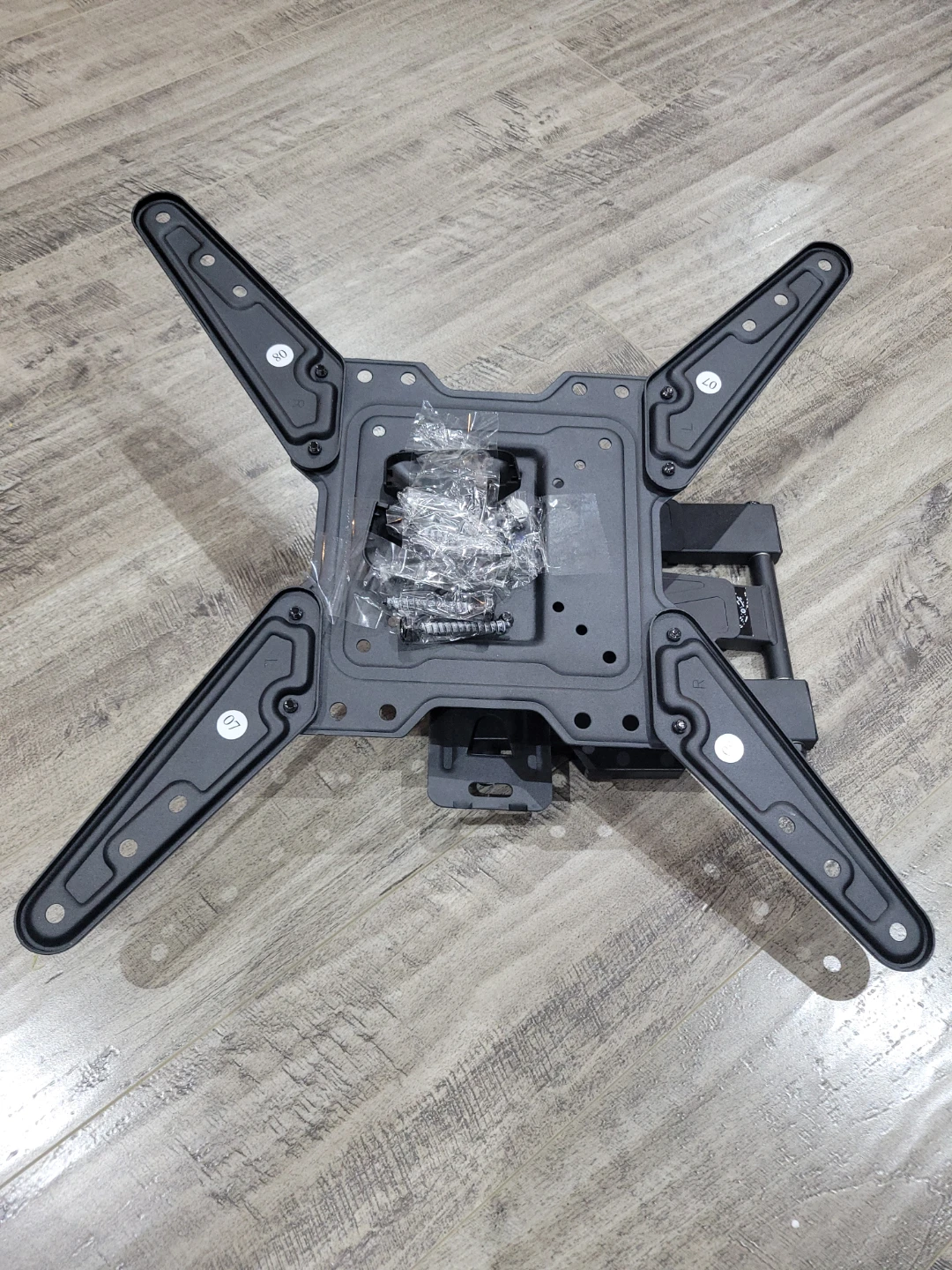 Black Full Motion TV Wall Mount Bracket - photo 3