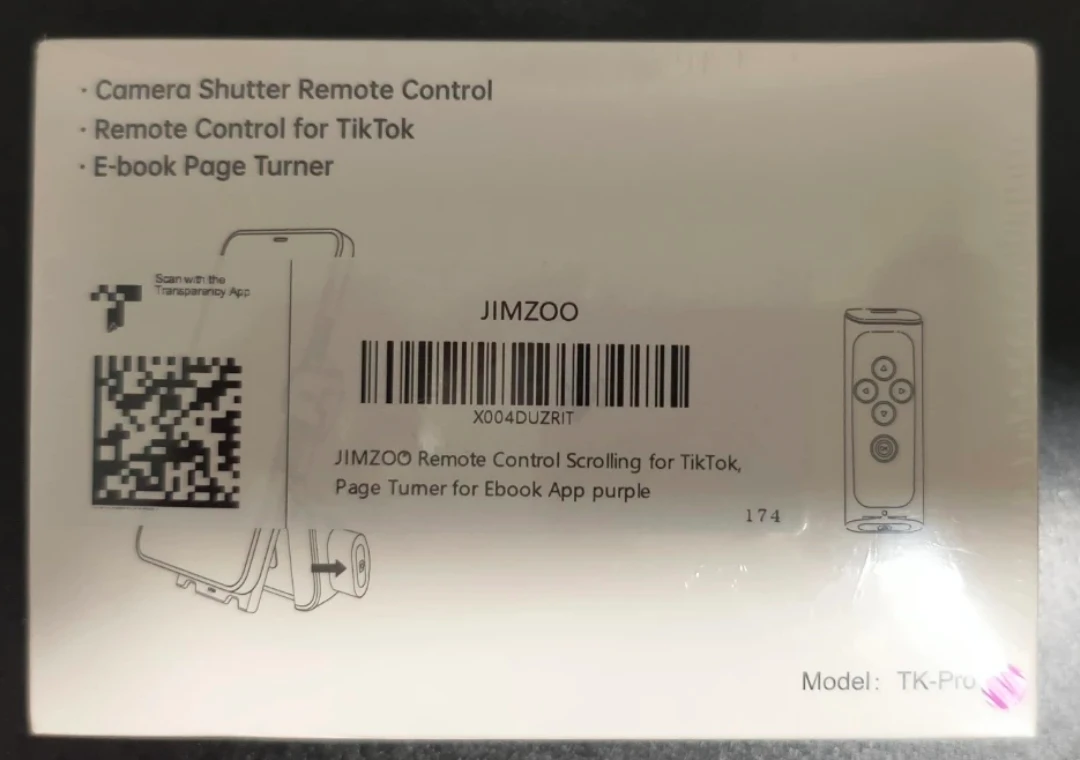 JIMZOO Remote Control Scrolling for TikTok & E-book Page Turner - photo 2