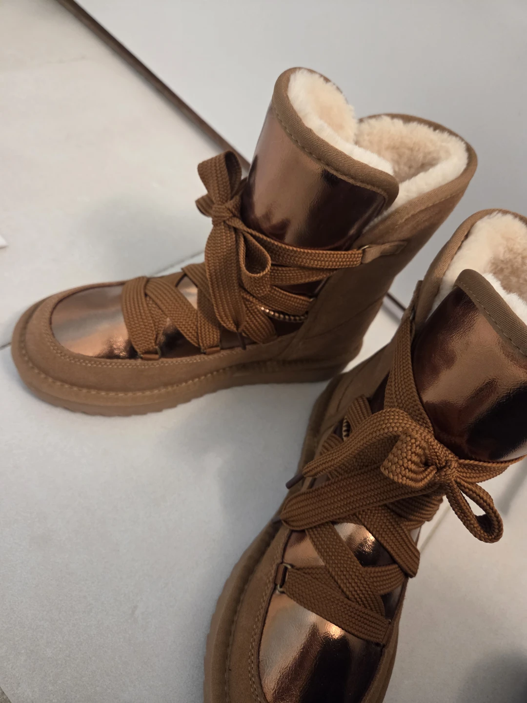 KUPFER Women's Winter Boots Size 8 - Gold - photo 3