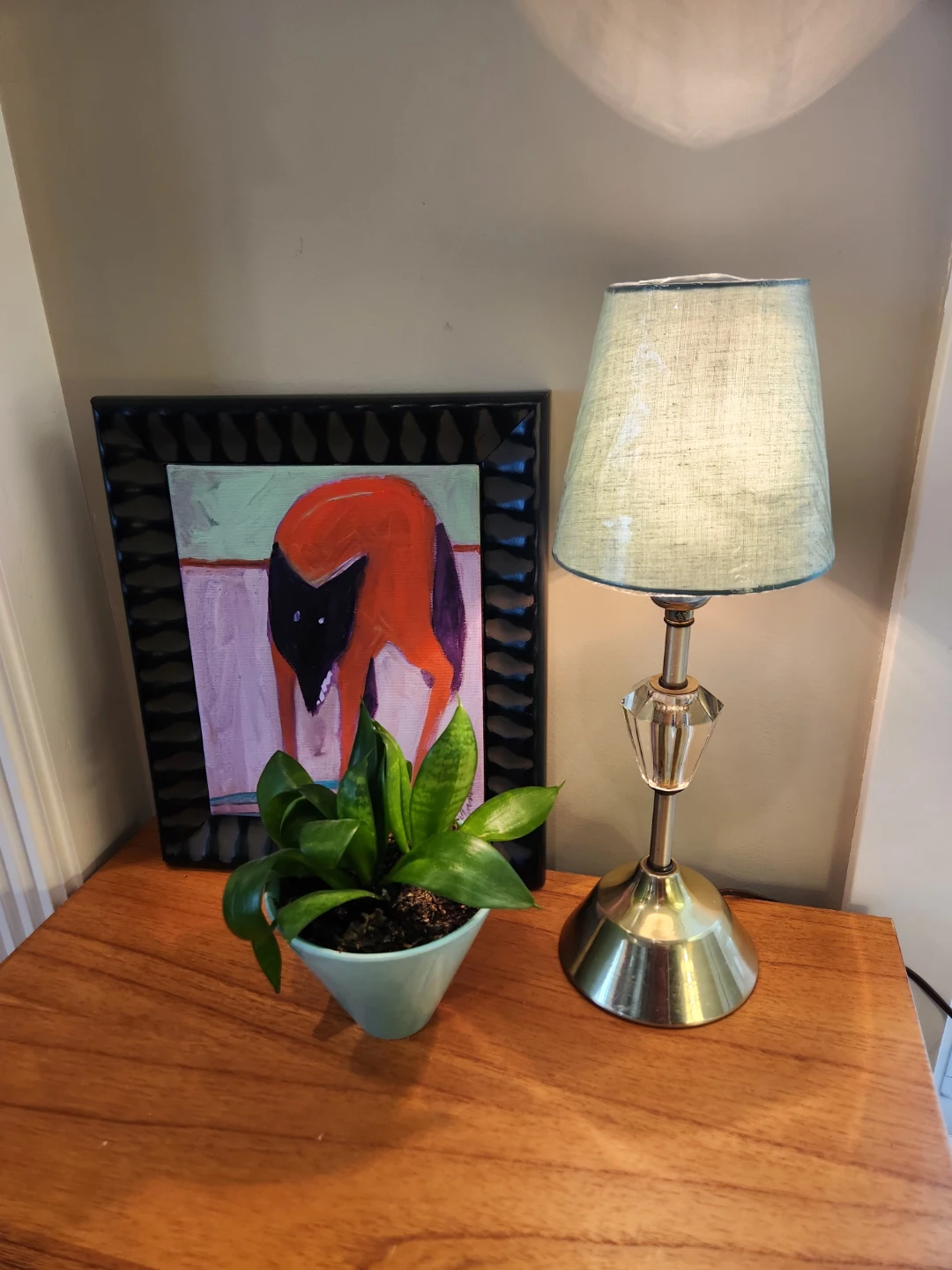 MCM Table Lamp with Crystal Accent - photo 3