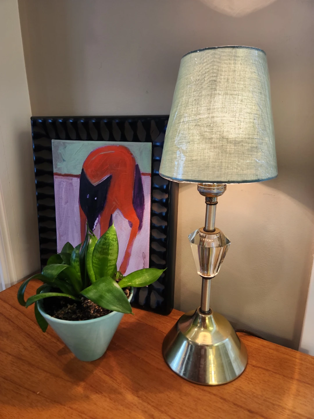 MCM Table Lamp with Crystal Accent - photo 5