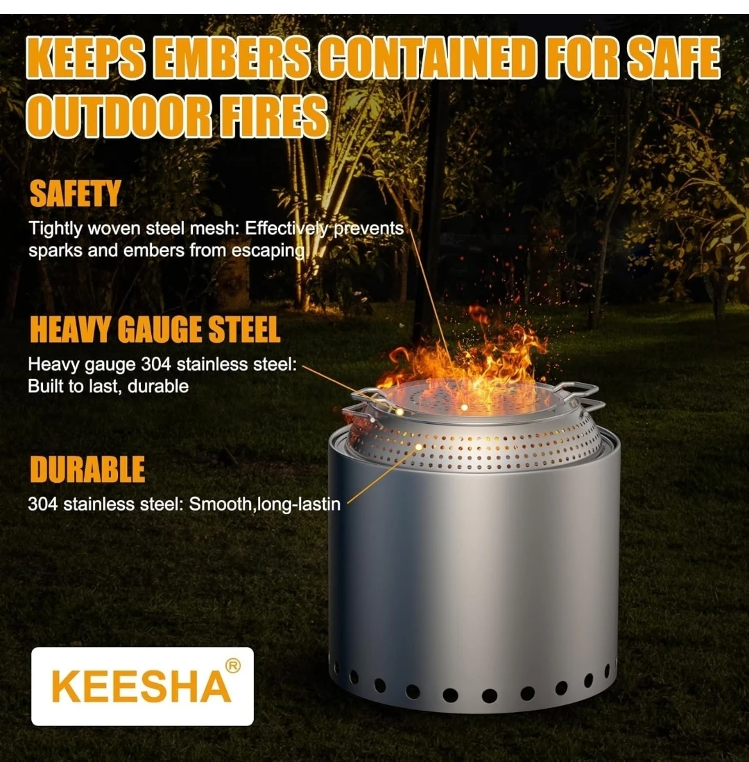 Fire Pit Spark Protector Screen for Solo Stove