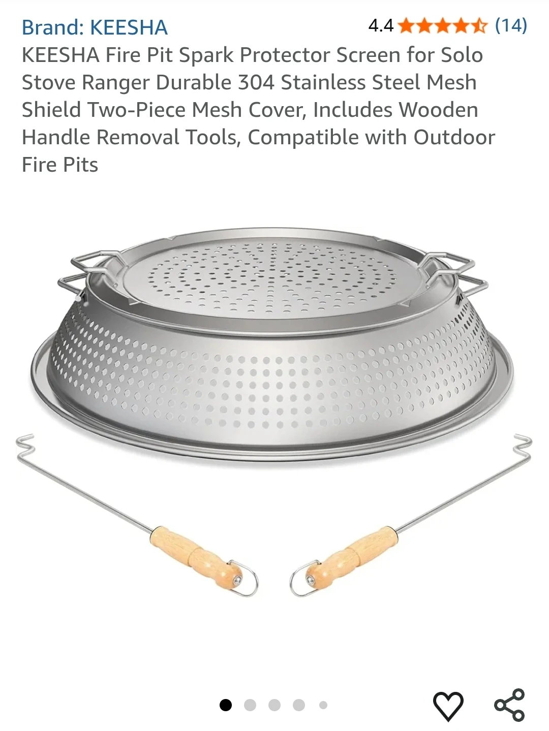 Fire Pit Spark Protector Screen for Solo Stove - photo 2
