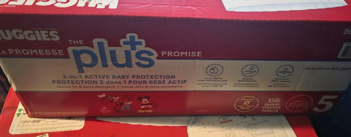 Huggies The Plus+ Promise Diapers Size 5 & 4