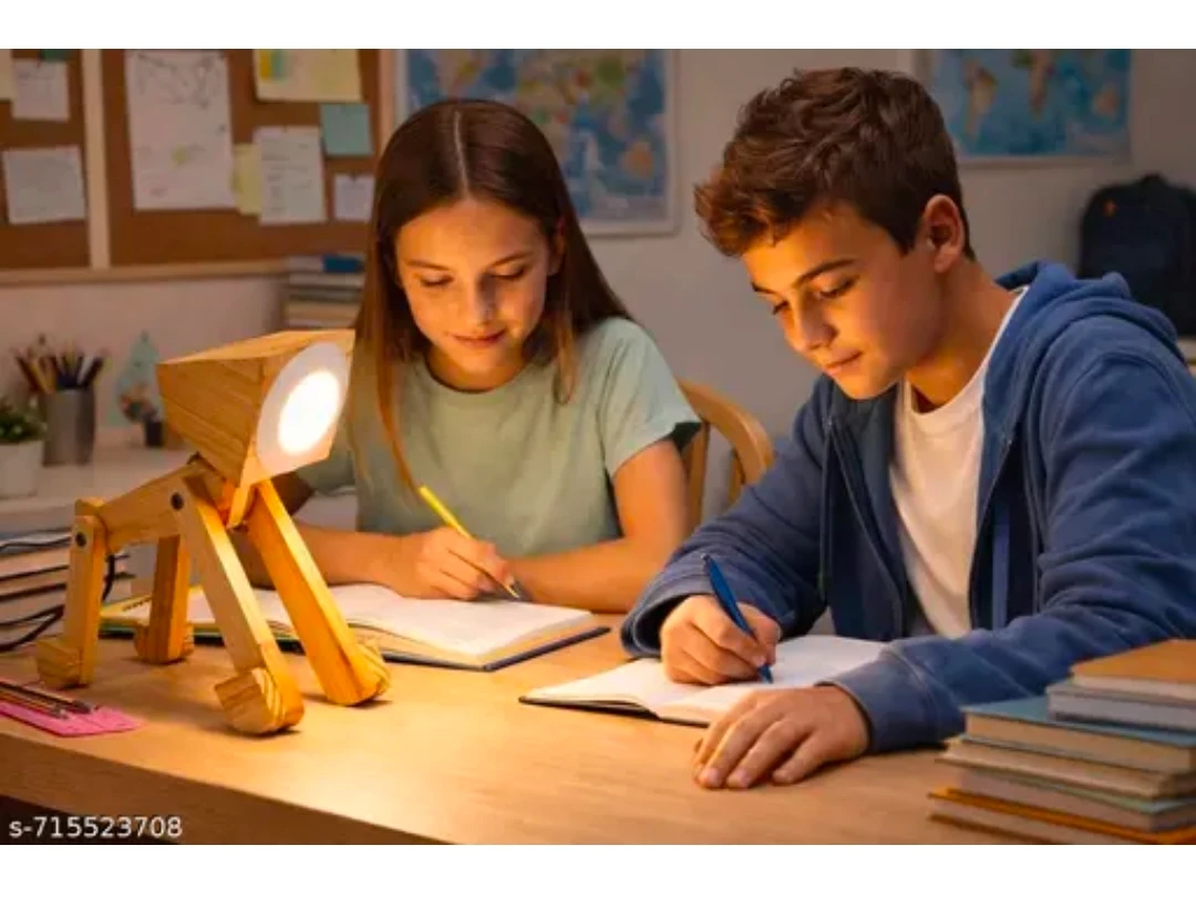 Wooden Dog Desk Lamp - photo 2