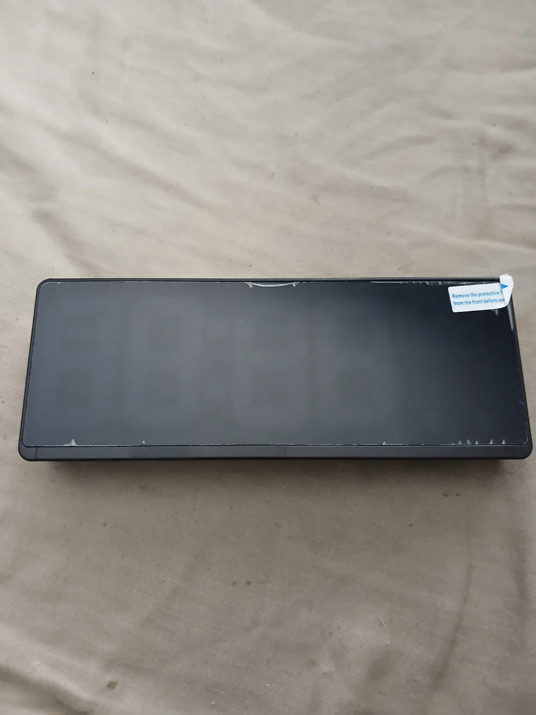 Digital LED Alarm Clock With Green & White Display & USB Cable