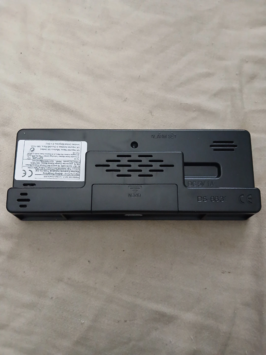 Digital LED Alarm Clock With Green & White Display & USB Cable - photo 5