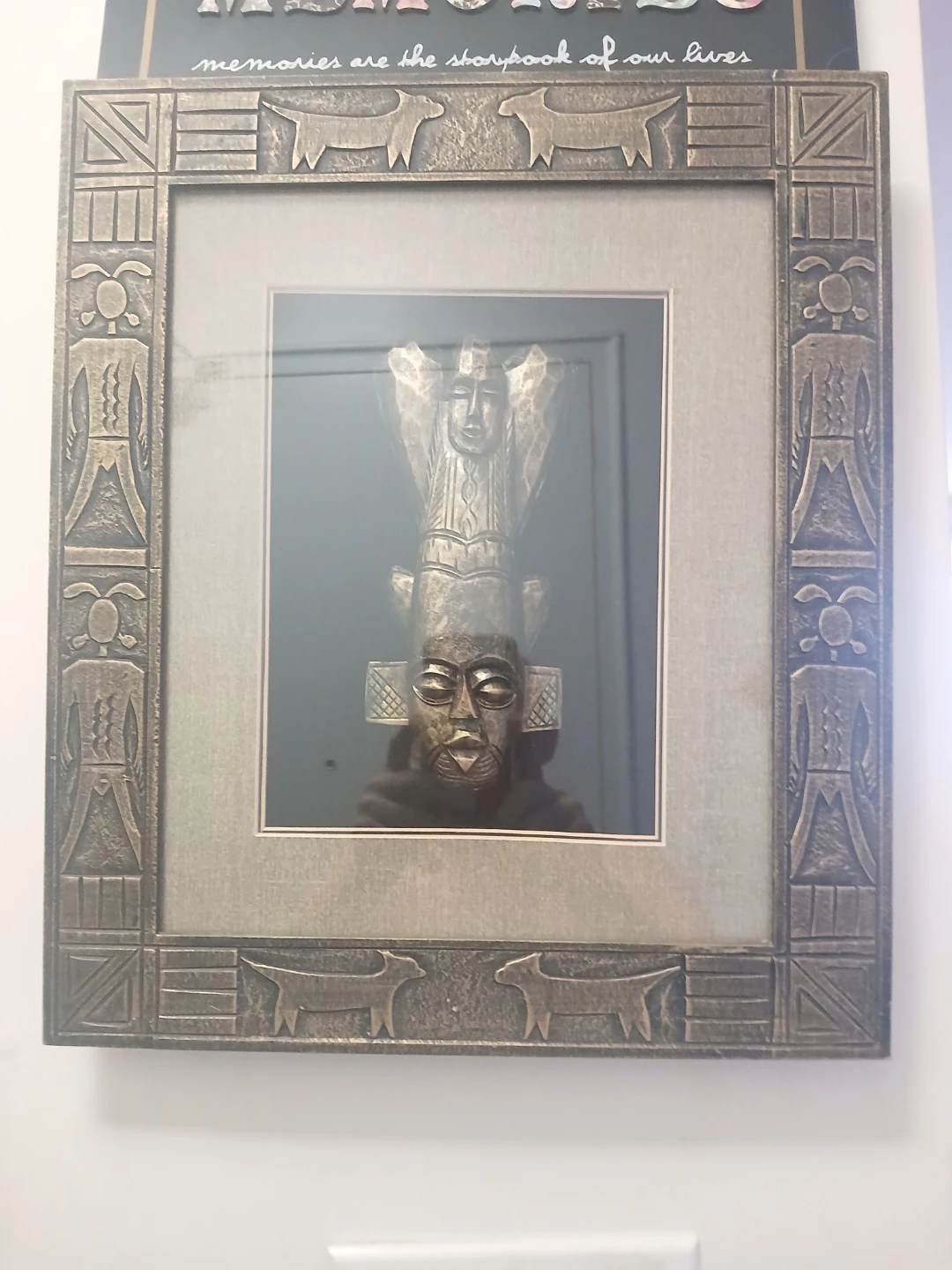 Framed Tribal Mask Wall Art