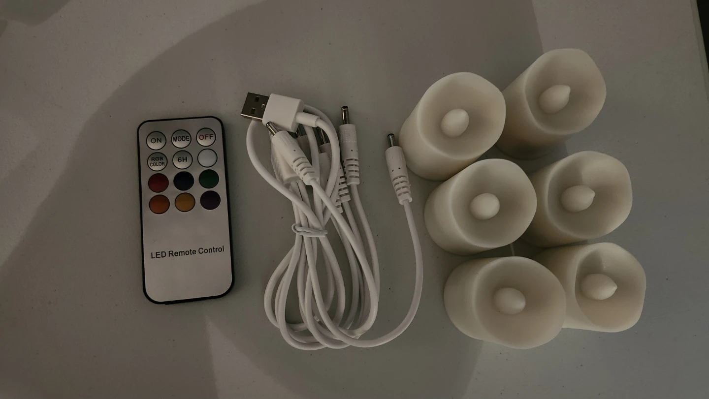 LED Flameless Votive Candles with Remote