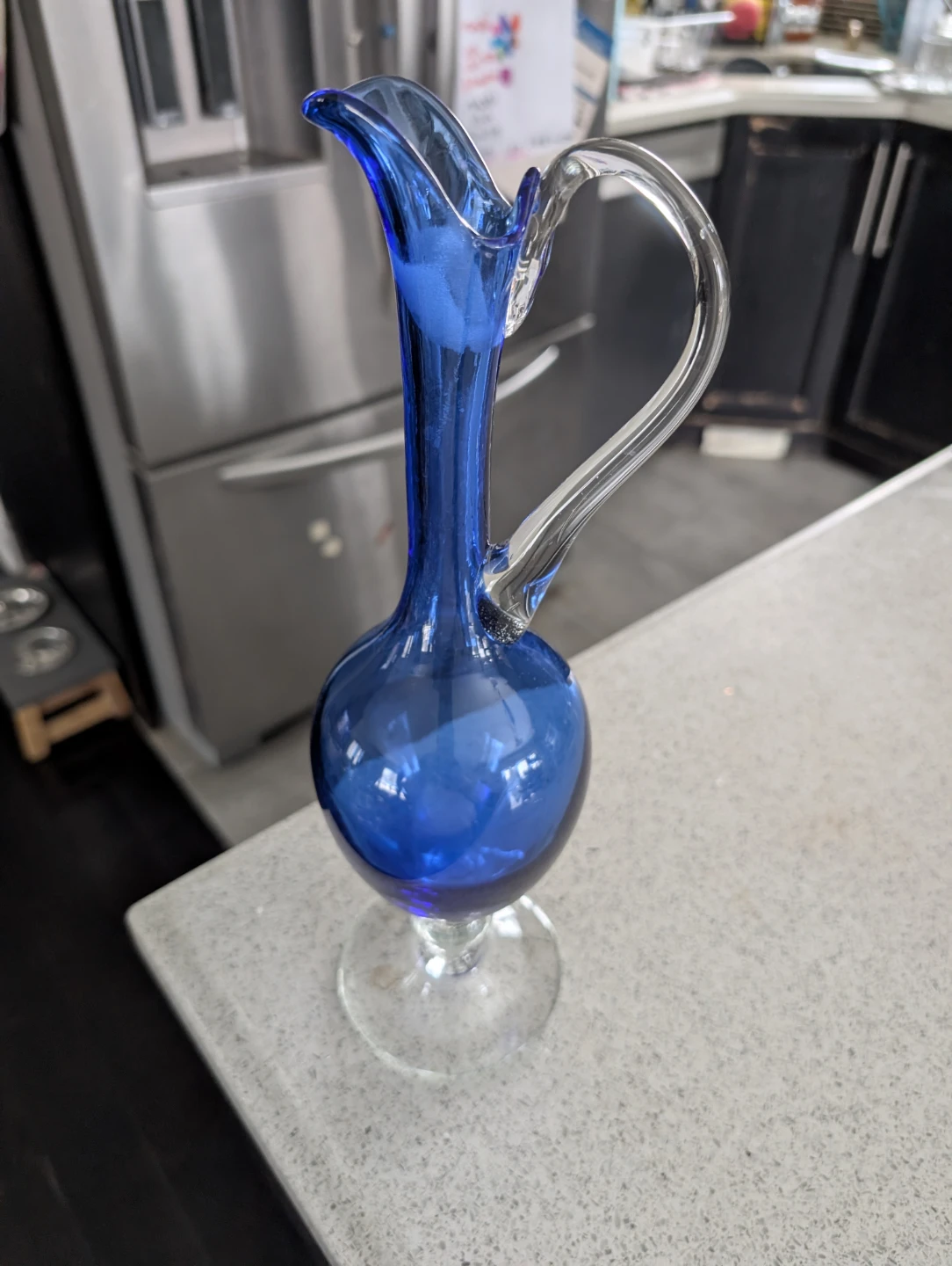 Blue Glass Pitcher - photo 2