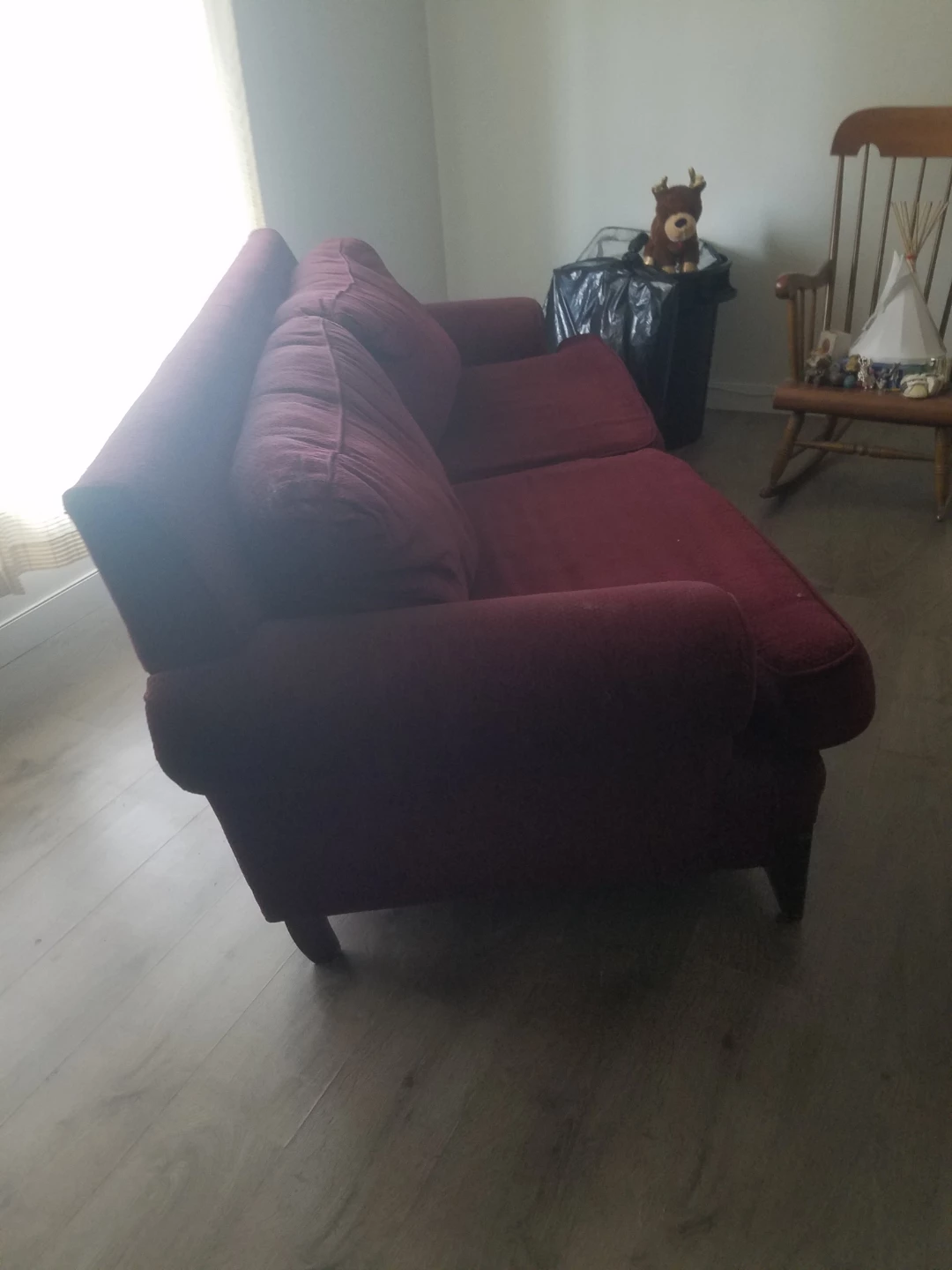Burgundy Sofa