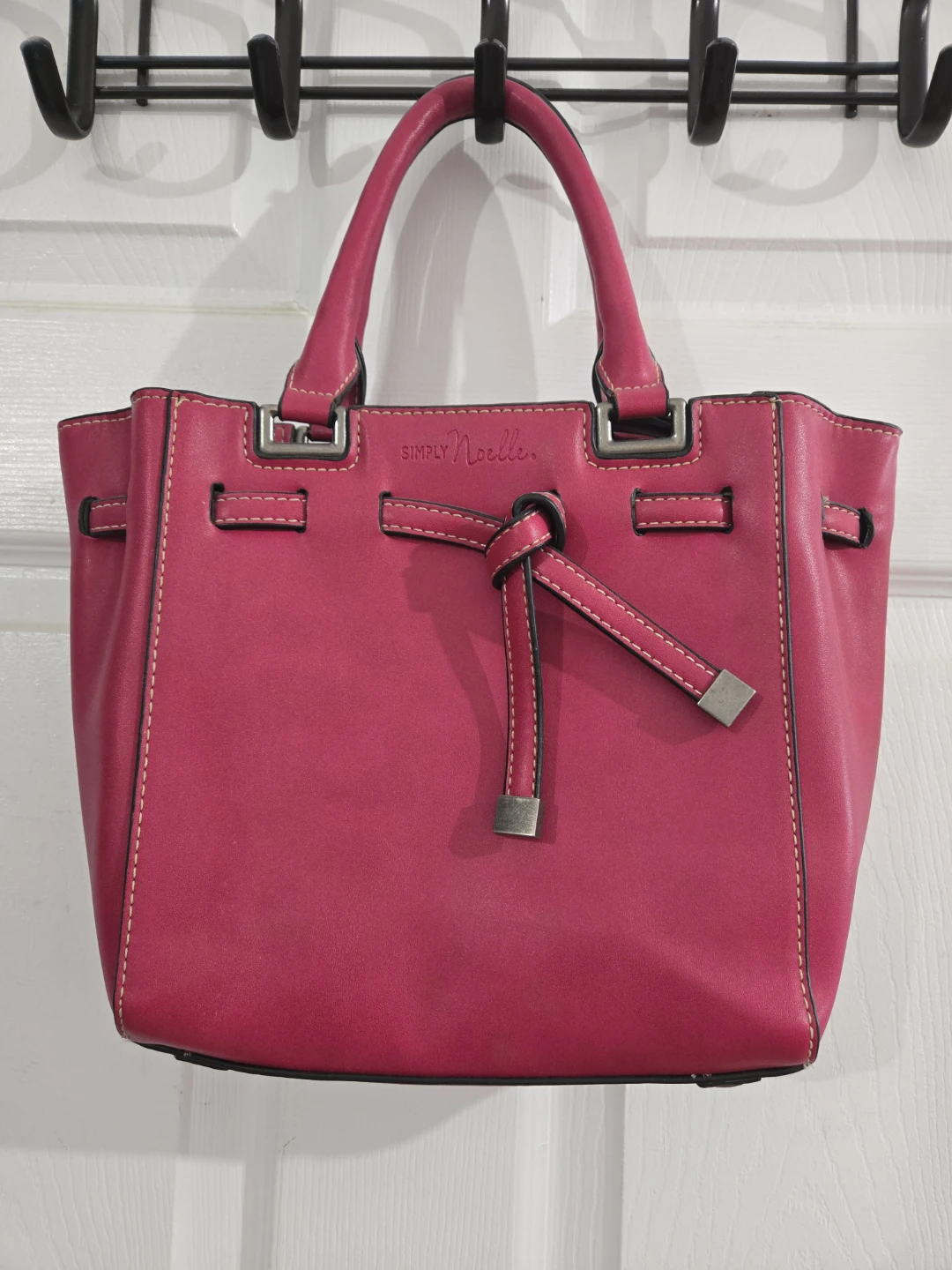 Simply Noelle Pink Faux Leather Handbag