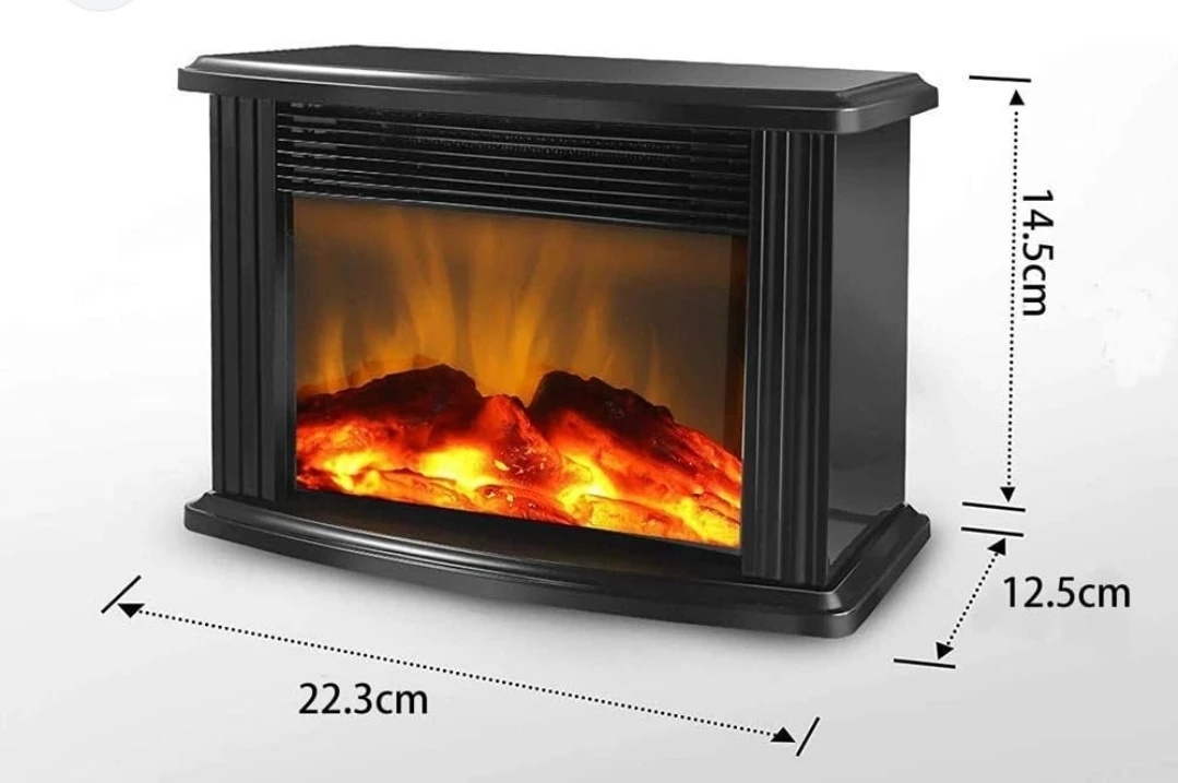 14" Mini Electric Fireplace 5,300 BTUs Protable Heater 1500 W - photo 5
