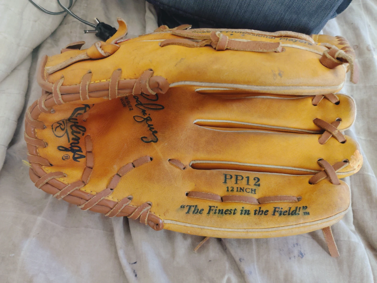 Rawlings PP12 Alex Rodriguez Autograph Model Baseball Glove - photo 2