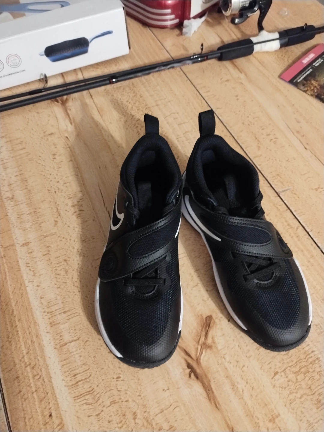 Nike Kids' Black Velcro Shoes - photo 2
