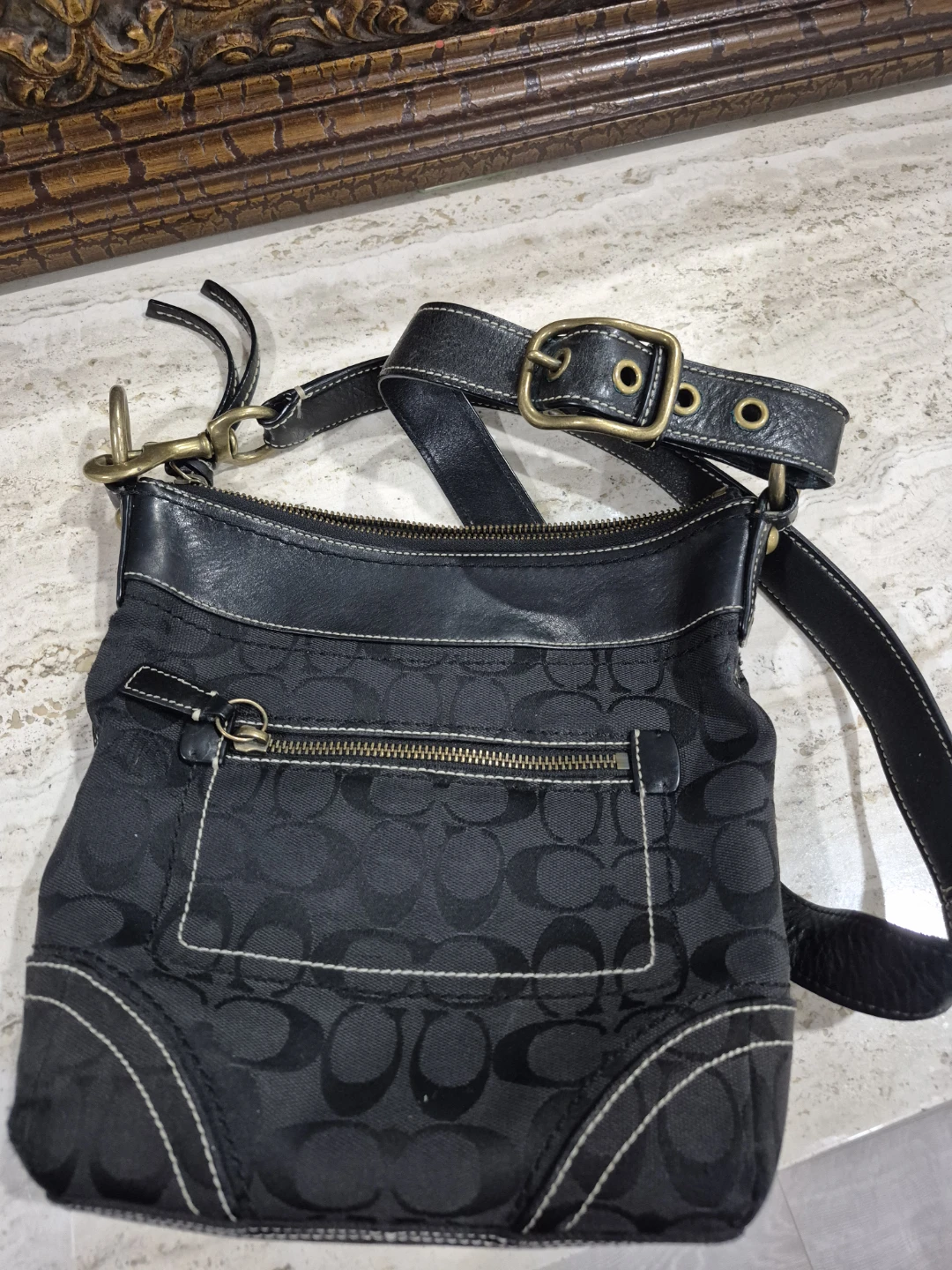 Coach Signature Jacquard Shoulder Bag