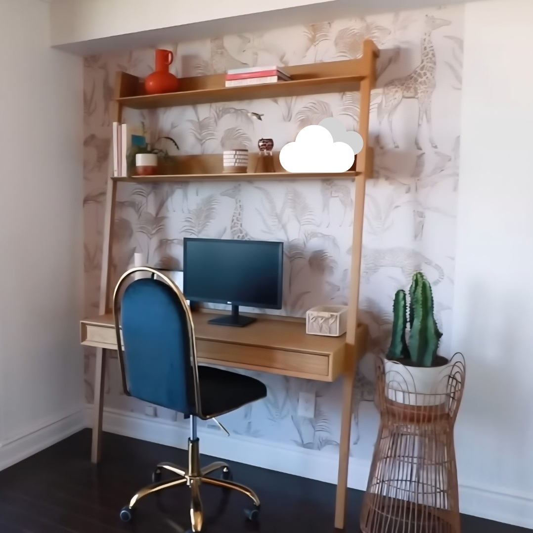 Article Fantol 51.5" Leaning Desk - Natural Oak - photo 3