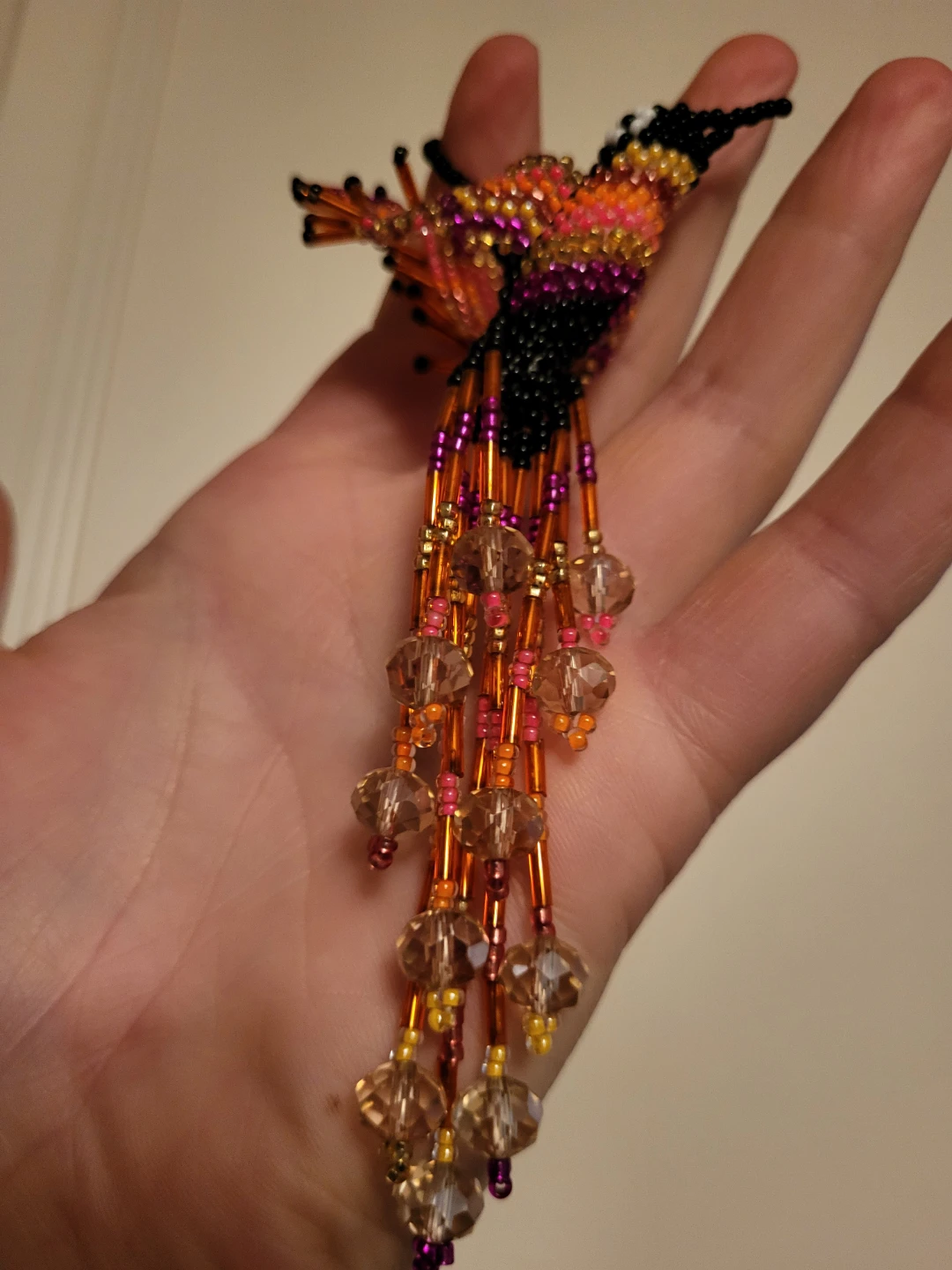 Beaded Hummingbird Ornament - photo 3