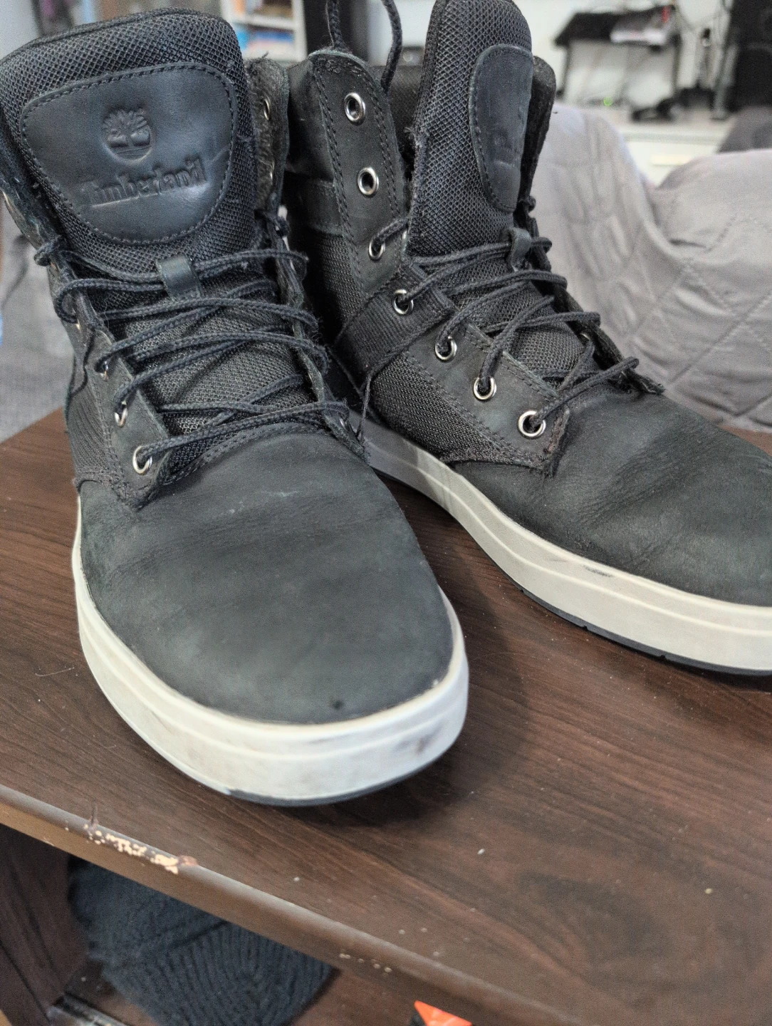 Timberland Men's Black Lace-Up High-Top Boots🥕 - photo 2