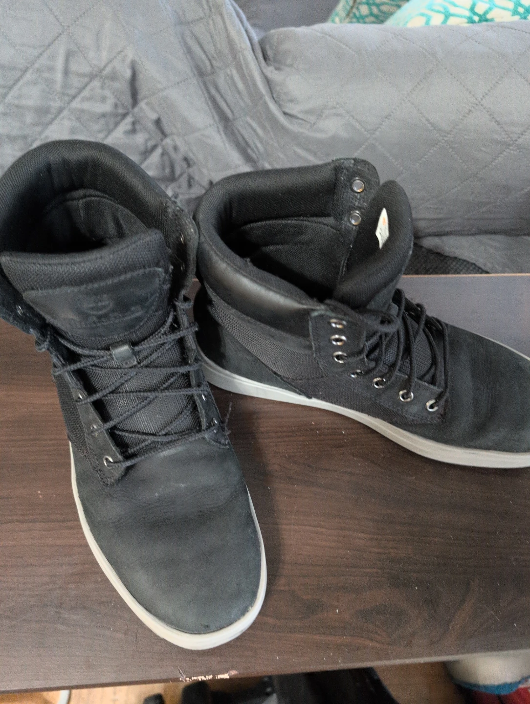 Timberland Men's Black Lace-Up High-Top Boots🥕 - photo 3