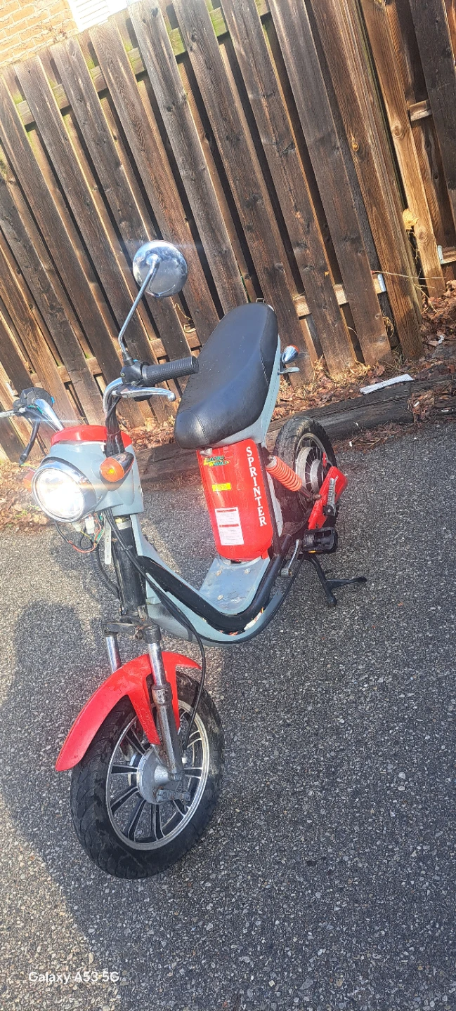 Red Electric Scooter
