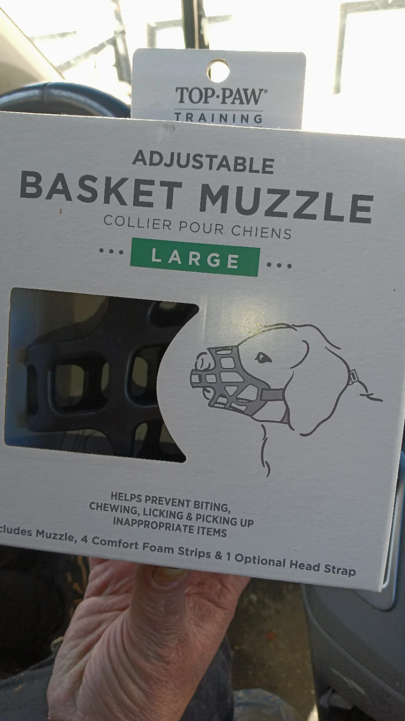 TOP-PAW Adjustable Basket Muzzle - Large