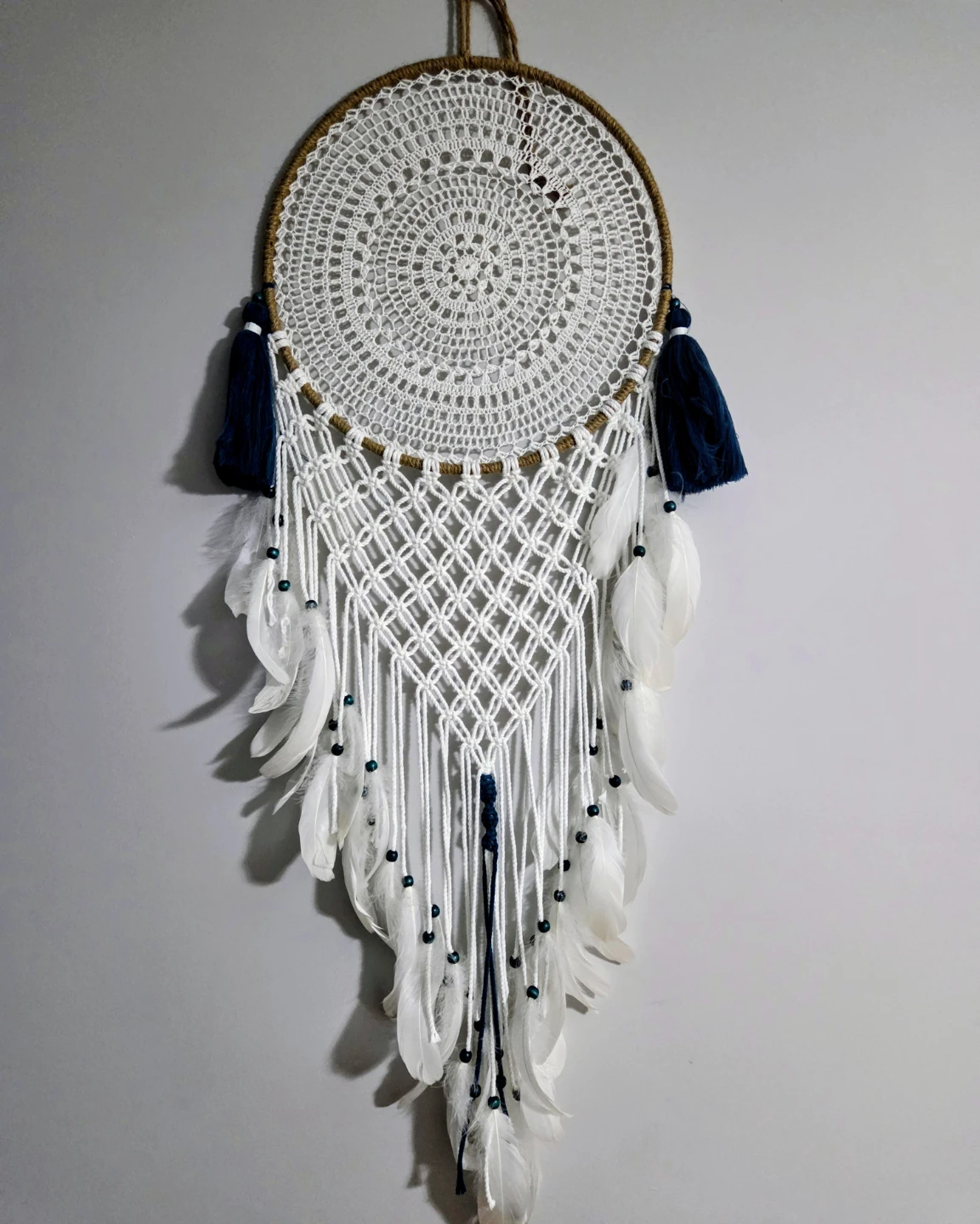 Large Macrame Dream Catcher Wall Decor