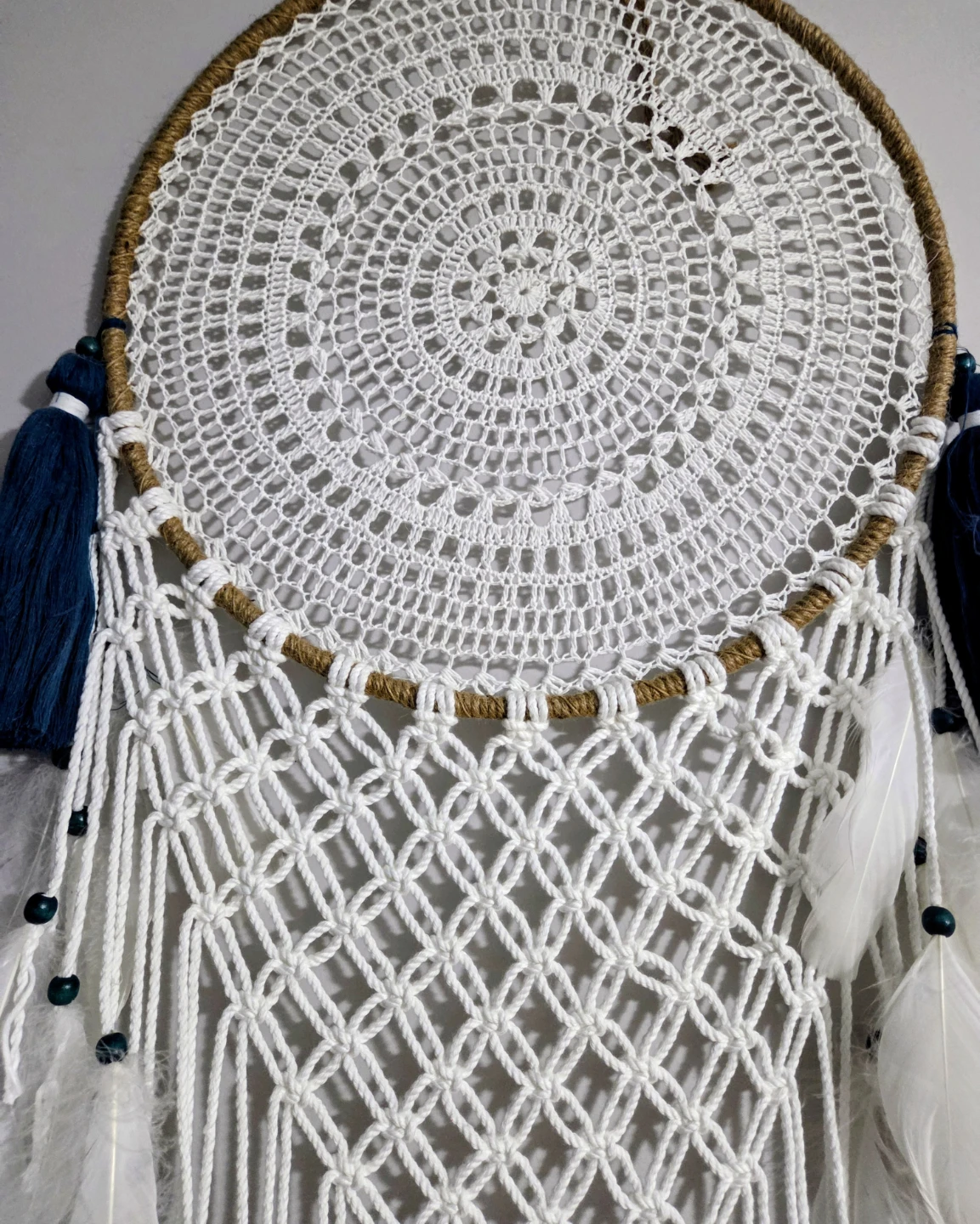 Large Macrame Dream Catcher Wall Decor - photo 2