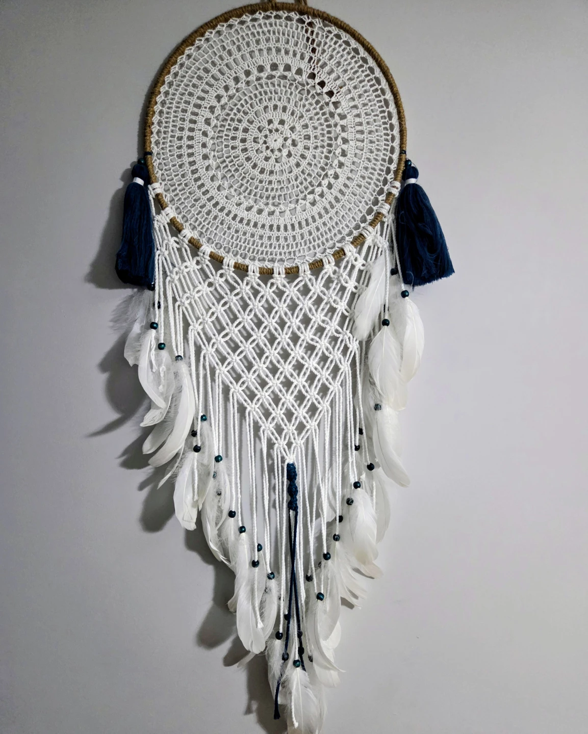 Large Macrame Dream Catcher Wall Decor - photo 5
