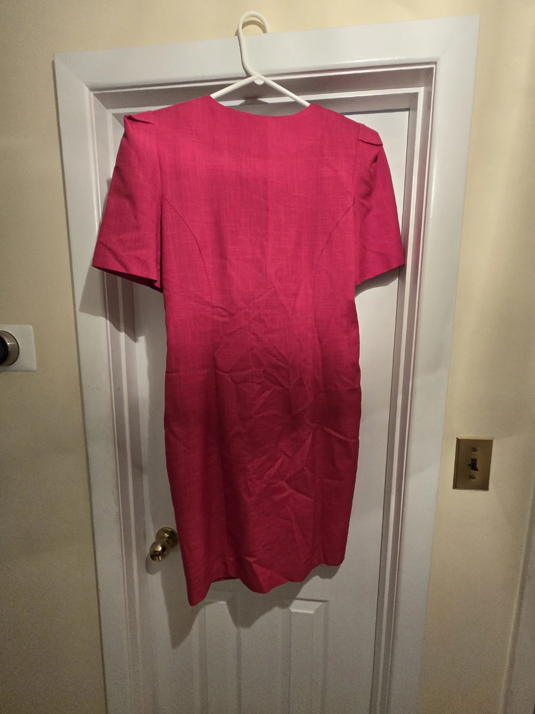 Women's Pink Button-Front Dress - Size Medium - photo 2